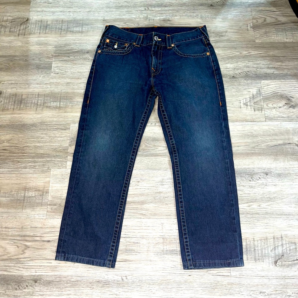 True Religion Dark Wash Skinny Jeans 34x26.5